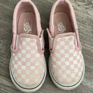 Pink checkered vans toddler